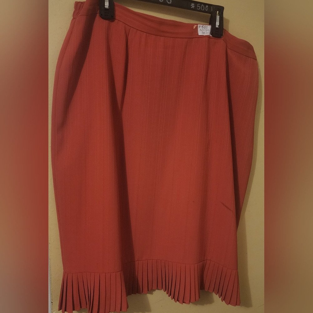 Orange Skirt Plus Size